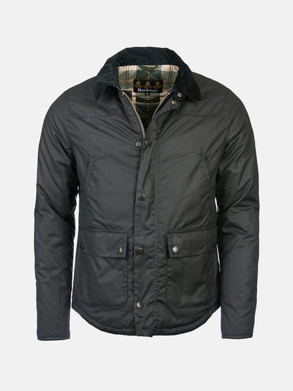 REELIN WAX JACKET Barbour Giubbino Uomo Mwx1106 Verde scuro