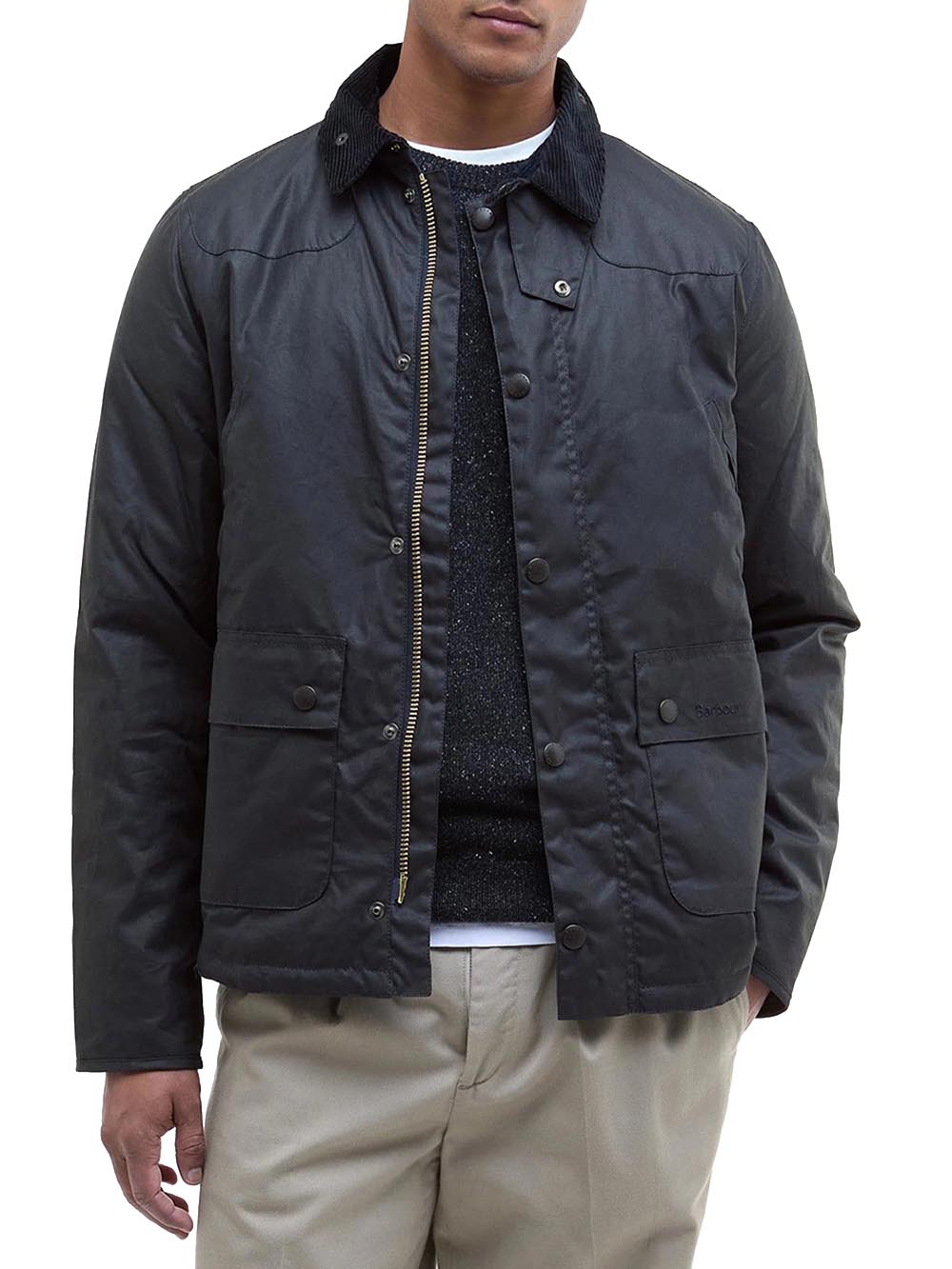 REELIN WAX JACKET Barbour Giubbino Uomo Mwx1106 Blu