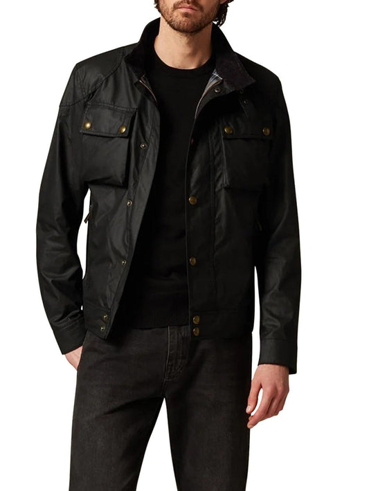 RACEMASTER JACKET Belstaff Giubbino Uomo 105306 Nero