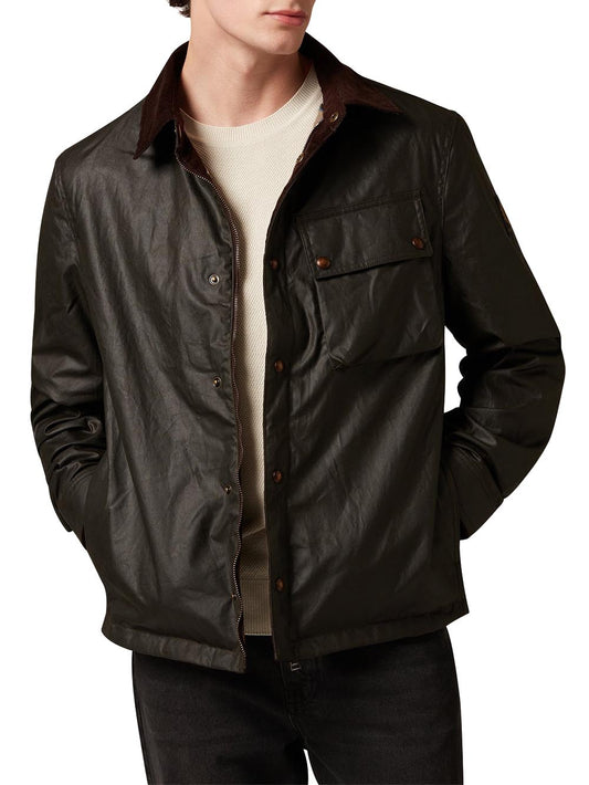GROUND JACKET Belstaff Giubbino Uomo 105804 Verde oliva