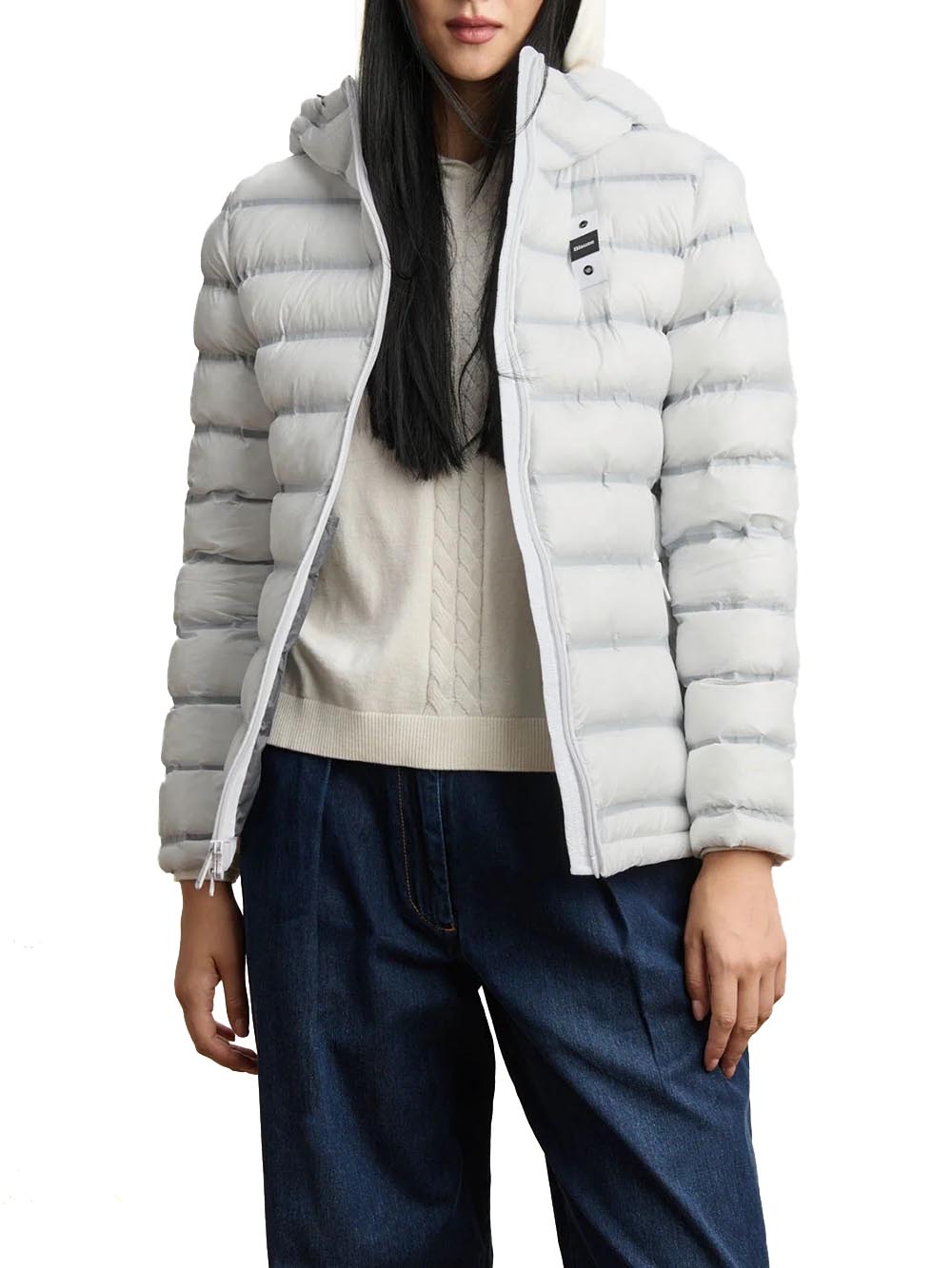 ELLIS Blauer Giubbino Donna 26wbldc02221 007284 Ghiaccio/Grigio