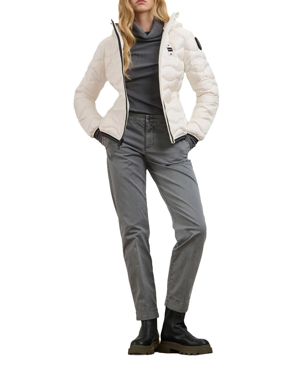 CAMELIA Blauer Giubbino Donna 26wbldc03033 006047 Bianco