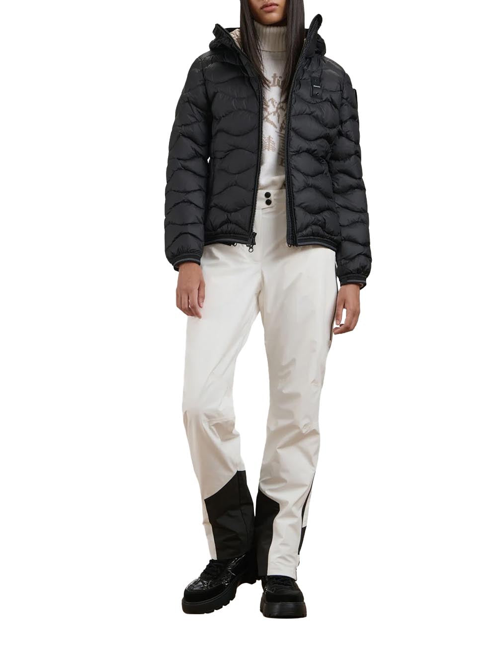 CAMELIA Blauer Giubbino Donna 26wbldc03033 006047 Nero/beige