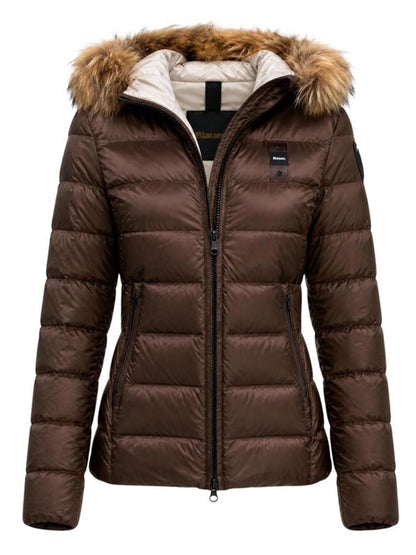 ARCADIA Blauer Giubbino Donna 26wbldc03038 006047 Marrone/Beige