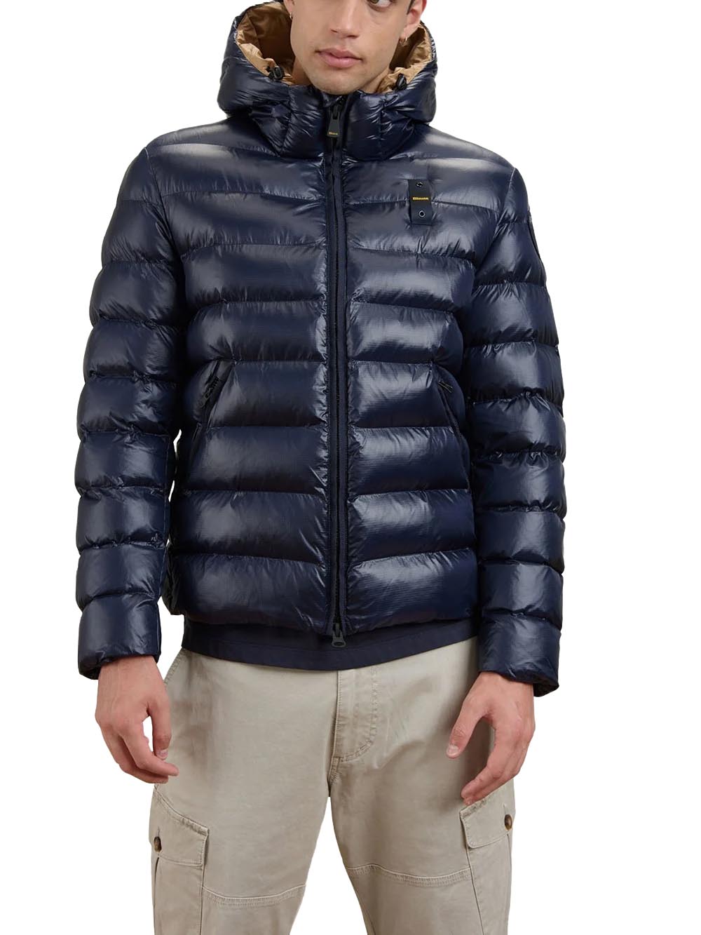 ADAMS Blauer Giubbino Uomo 26wbluc02054 005958 Blu/Tabacco