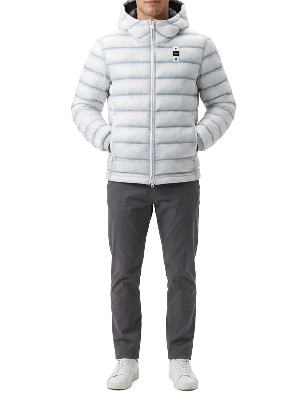 CHARLES Blauer Giubbino Uomo 26wbluc02218 007284 Ghiaccio
