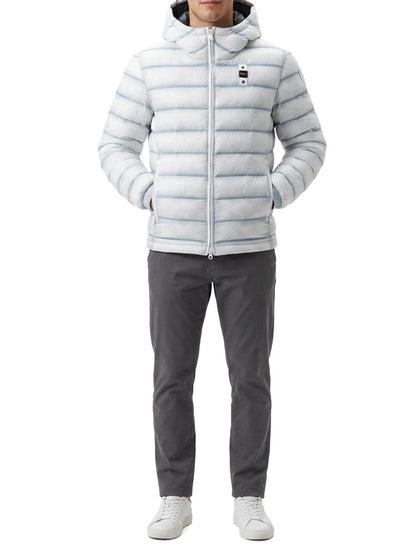 CHARLES Blauer Giubbino Uomo 26wbluc02218 007284 Ghiaccio