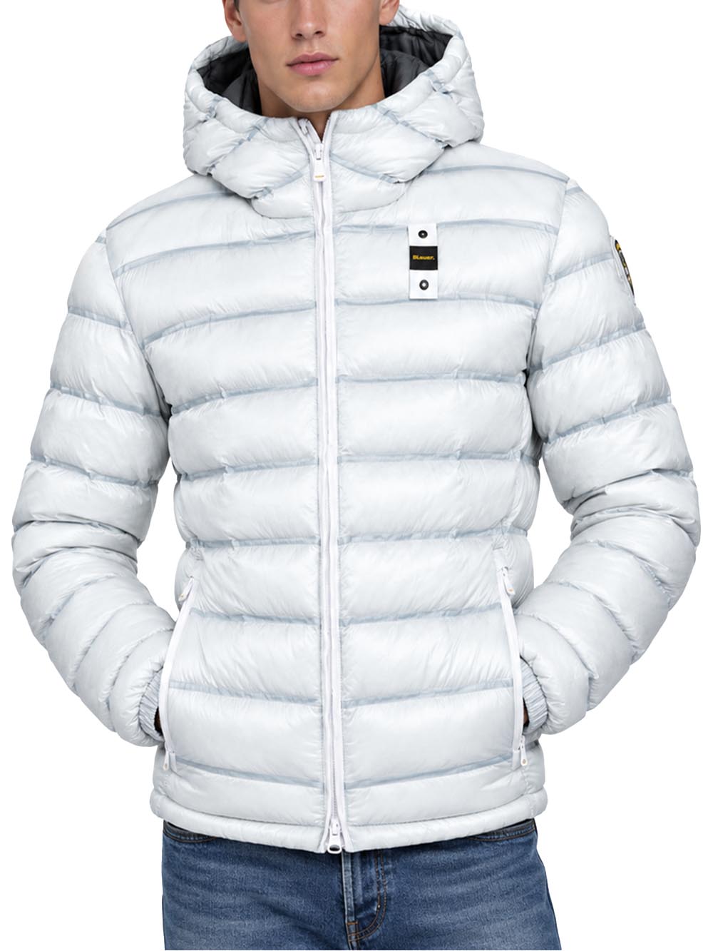CHARLES Blauer Giubbino Uomo 26wbluc02218 007284 Ghiaccio