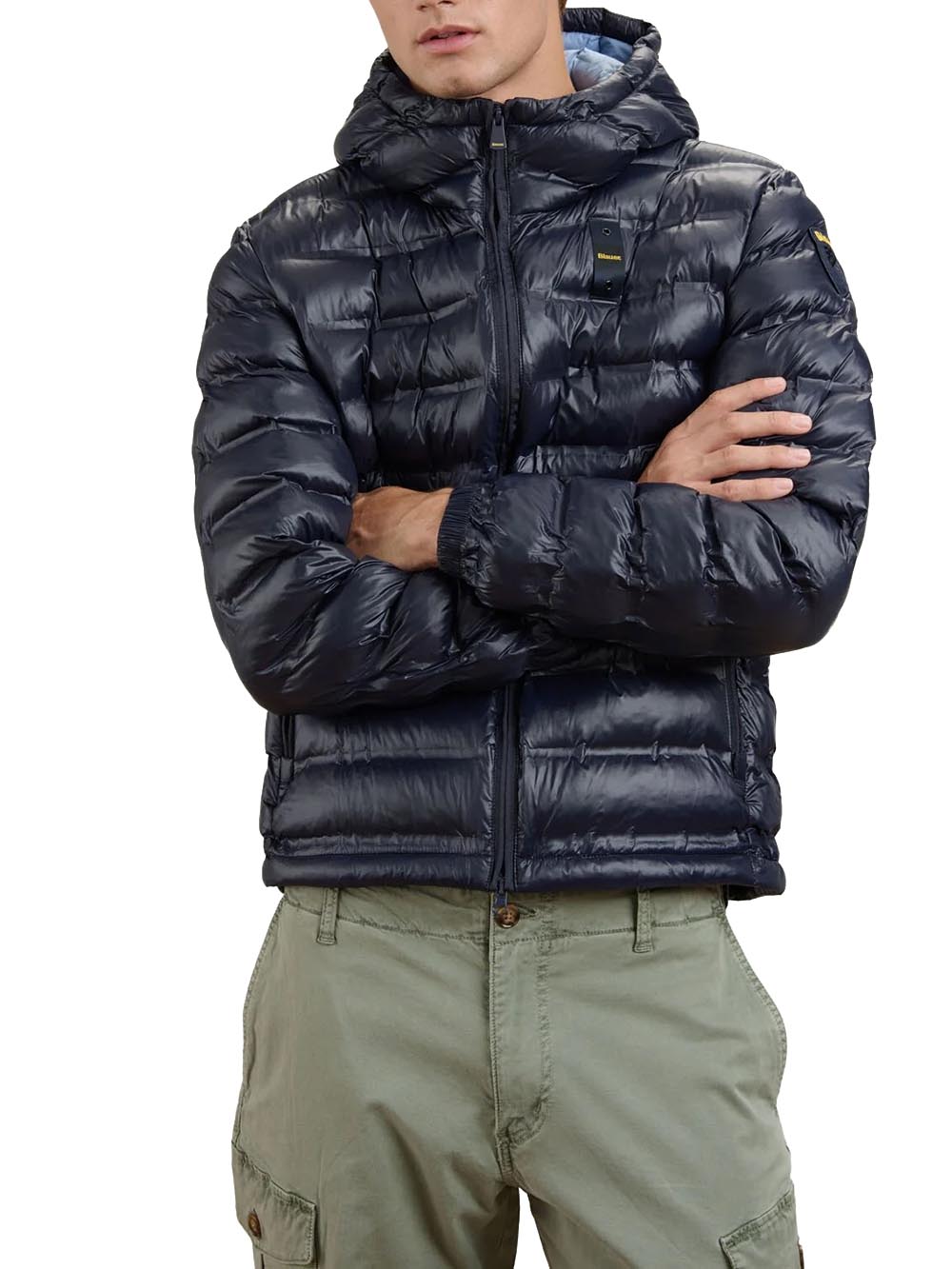 CHARLES Blauer Giubbino Uomo 26wbluc02218 007284 Blu