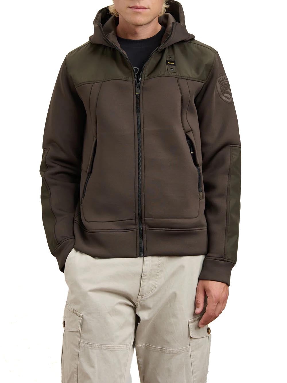 WILBERT Blauer Felpa Uomo 26wbluf02398 007707 Marrone scuro