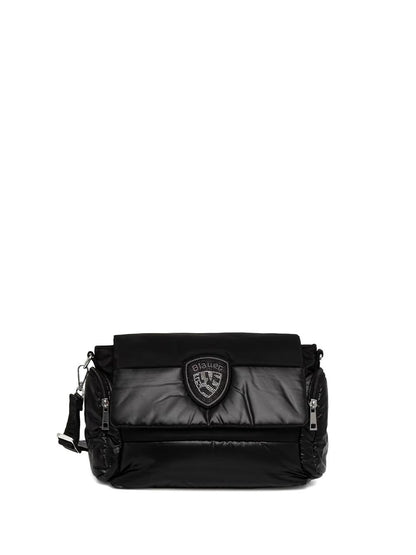 polyester nylon briefcase Blauer Borsa a Tracolla Donna F6jenna02/pad Nero