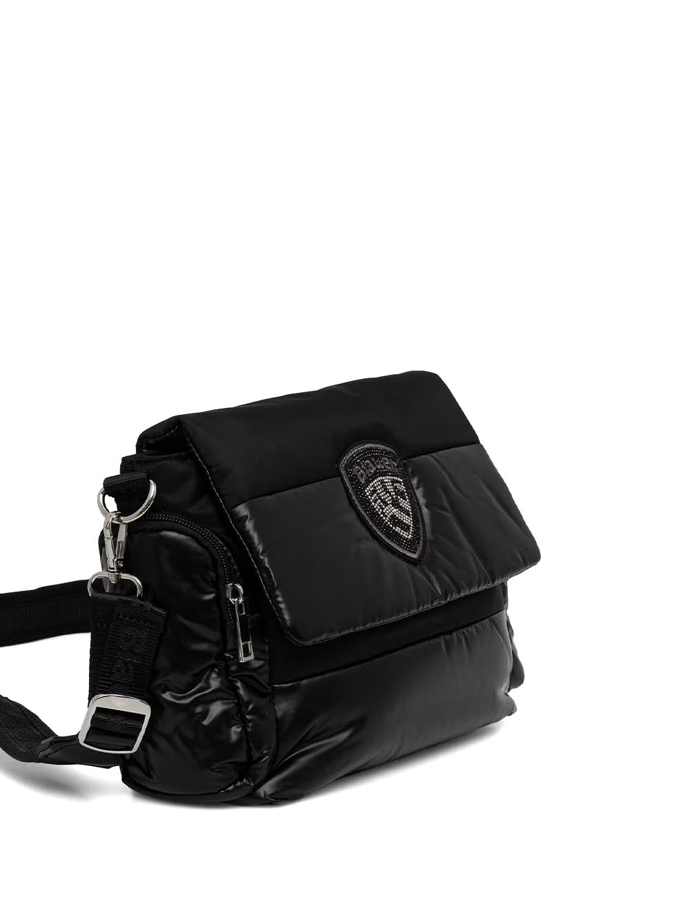 polyester nylon briefcase Blauer Borsa a Tracolla Donna F6jenna02/pad Nero