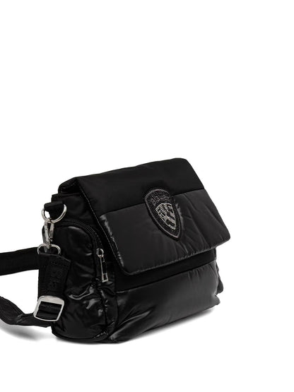 polyester nylon briefcase Blauer Borsa a Tracolla Donna F6jenna02/pad Nero