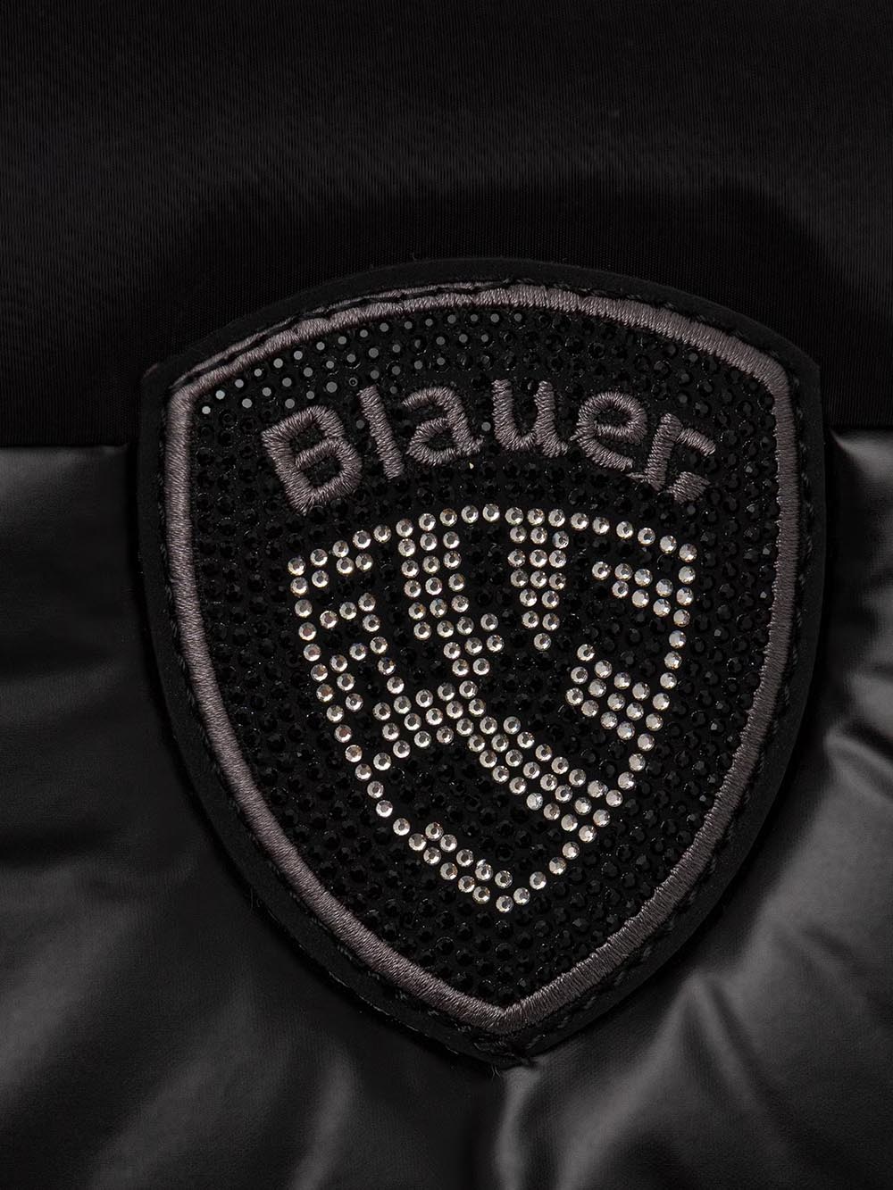 polyester nylon briefcase Blauer Borsa a Tracolla Donna F6jenna02/pad Nero