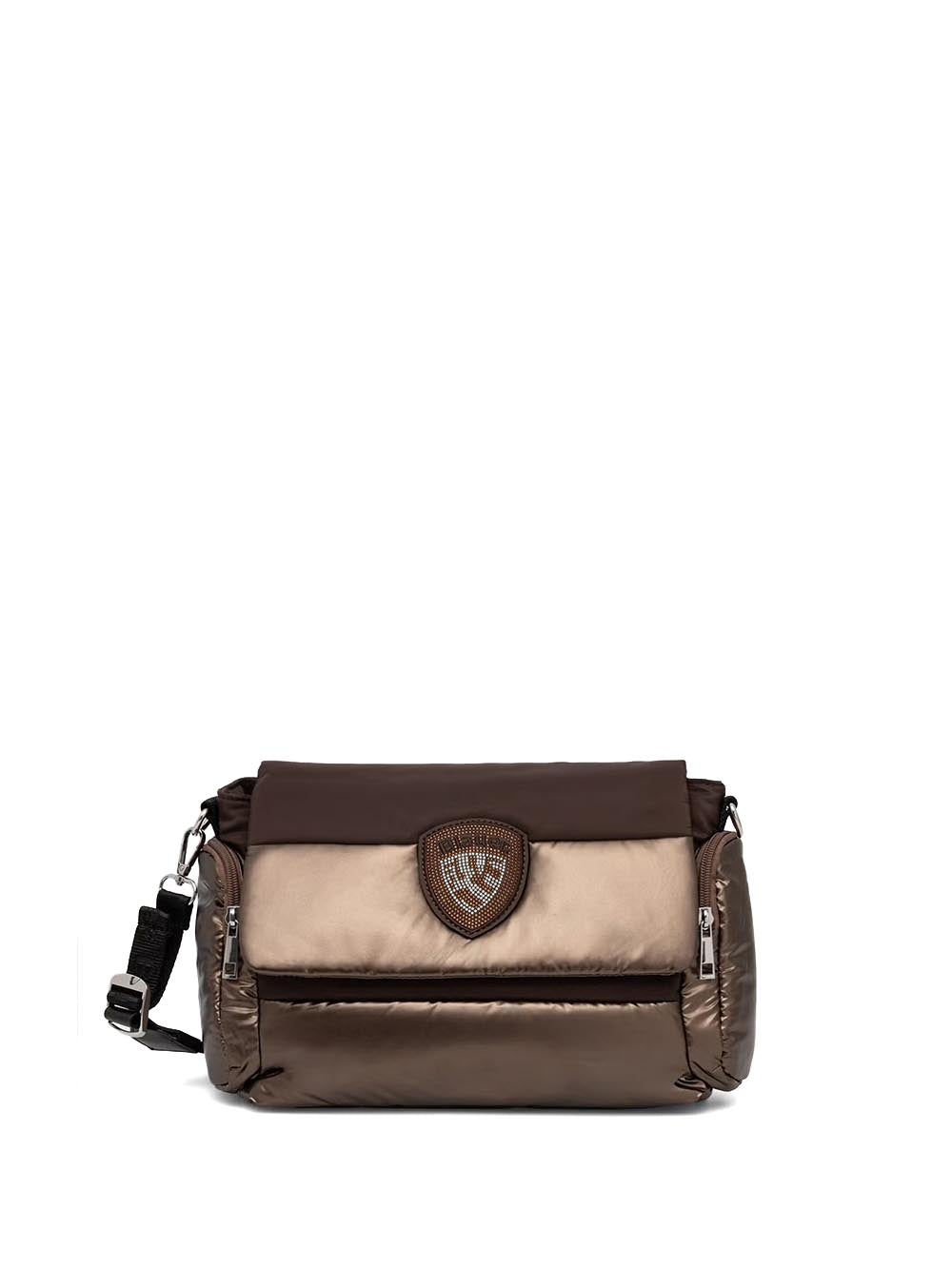 polyester nylon briefcase Blauer Borsa a Tracolla Donna F6jenna02/pad Marrone