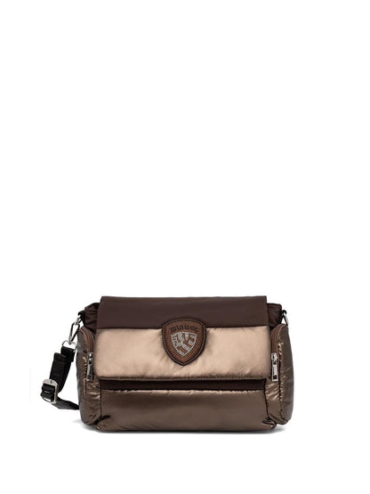 polyester nylon briefcase Blauer Borsa a Tracolla Donna F6jenna02/pad Marrone