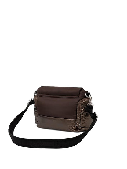 polyester nylon briefcase Blauer Borsa a Tracolla Donna F6jenna02/pad Marrone