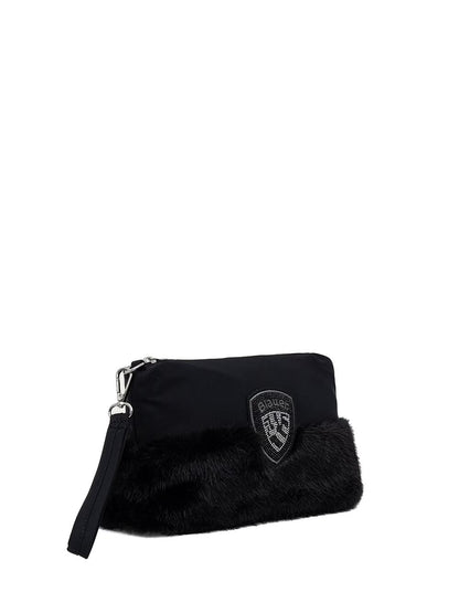 polyester nylon clutch Blauer Pochette Donna F6mira02/pad Nero