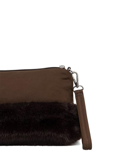 polyester nylon clutch Blauer Pochette Donna F6mira02/pad Marrone