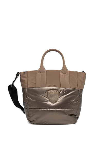 polyester nylon tote bag Blauer Borsa a Tracolla Donna F6quartxl01/pad Beige