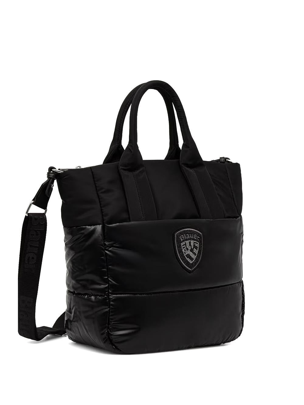 polyester nylon tote bag Blauer Borsa a Tracolla Donna F6quartxl01/pad Nero