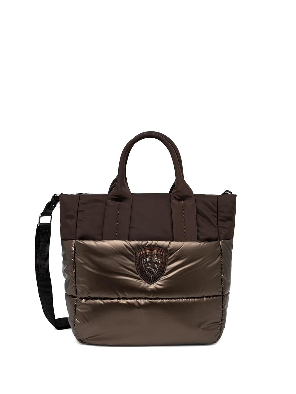 polyester nylon tote bag Blauer Borsa a Tracolla Donna F6quartxl01/pad Marrone