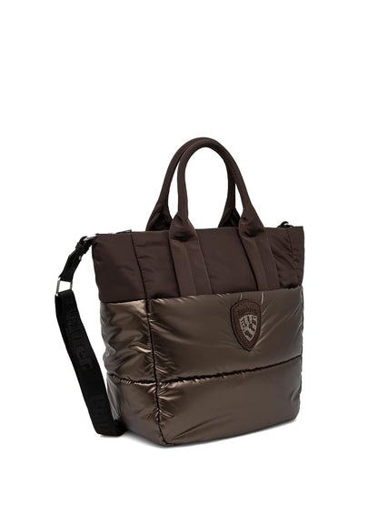 polyester nylon tote bag Blauer Borsa a Tracolla Donna F6quartxl01/pad Marrone