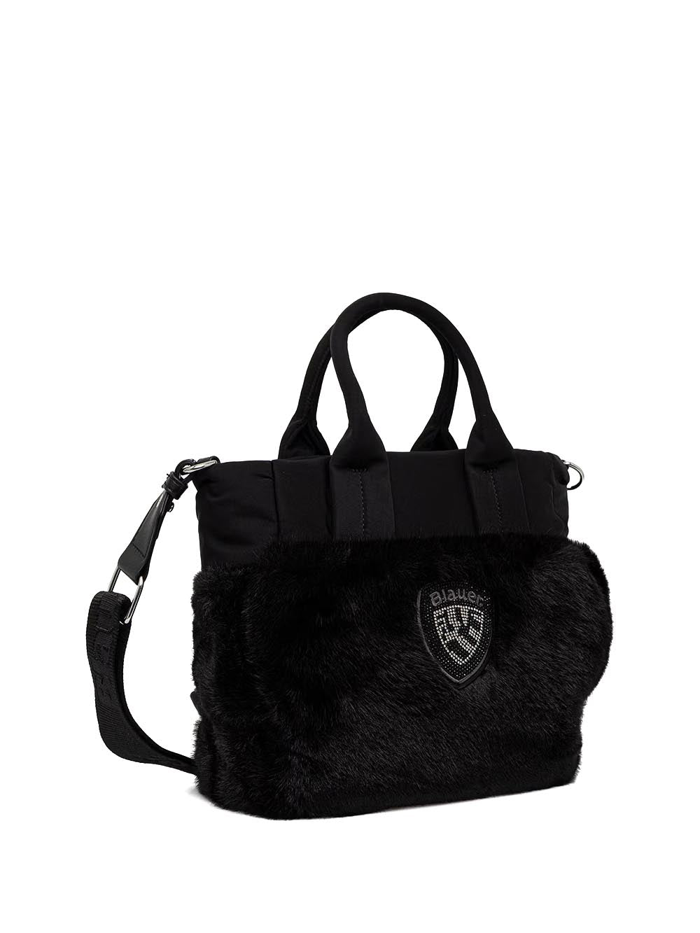 polyester nylon tote bag Blauer Borsa a Tracolla Donna F6quartxs02/pad Nero