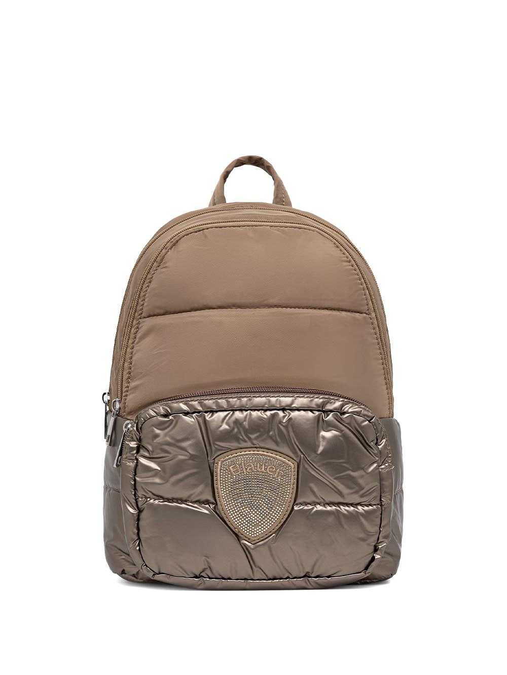 polyester nylon backpack Blauer Zaino Donna F6wave04/pad Beige