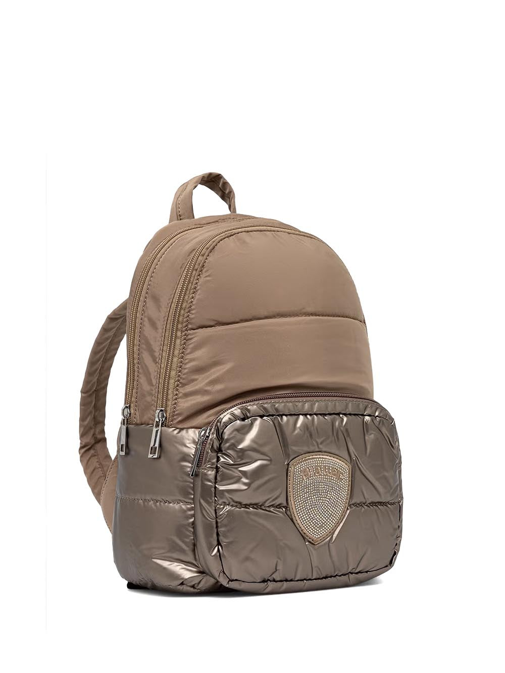 polyester nylon backpack Blauer Zaino Donna F6wave04/pad Beige