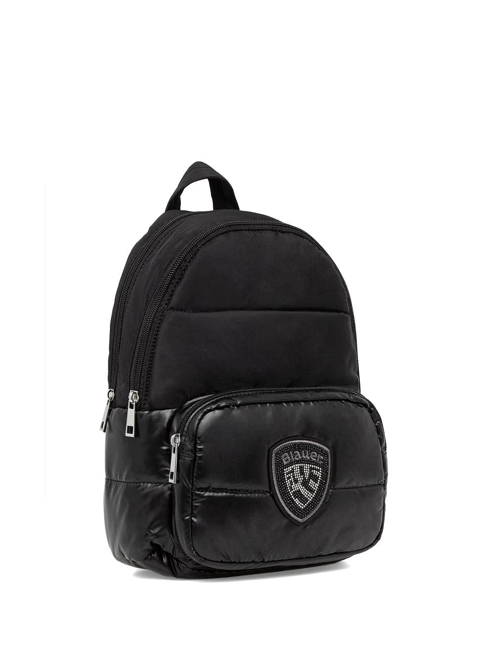 polyester nylon backpack Blauer Zaino Donna F6wave04/pad Nero