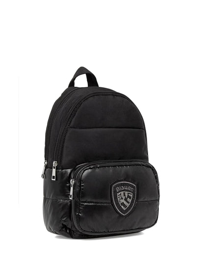 polyester nylon backpack Blauer Zaino Donna F6wave04/pad Nero