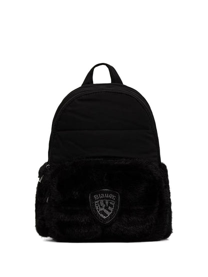 polyester nylon backpack Blauer Zaino Donna F6wave05/pad Nero