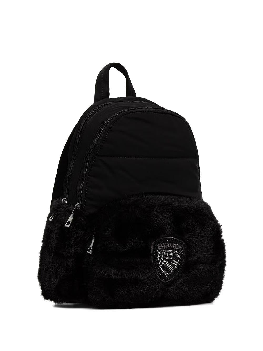polyester nylon backpack Blauer Zaino Donna F6wave05/pad Nero