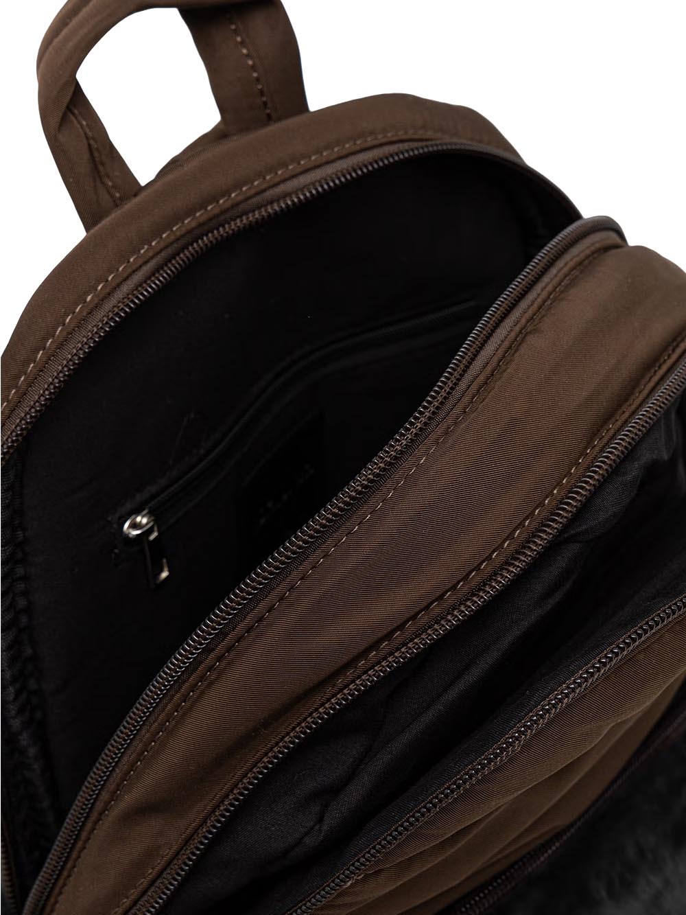 polyester nylon backpack Blauer Zaino Donna F6wave05/pad Marrone
