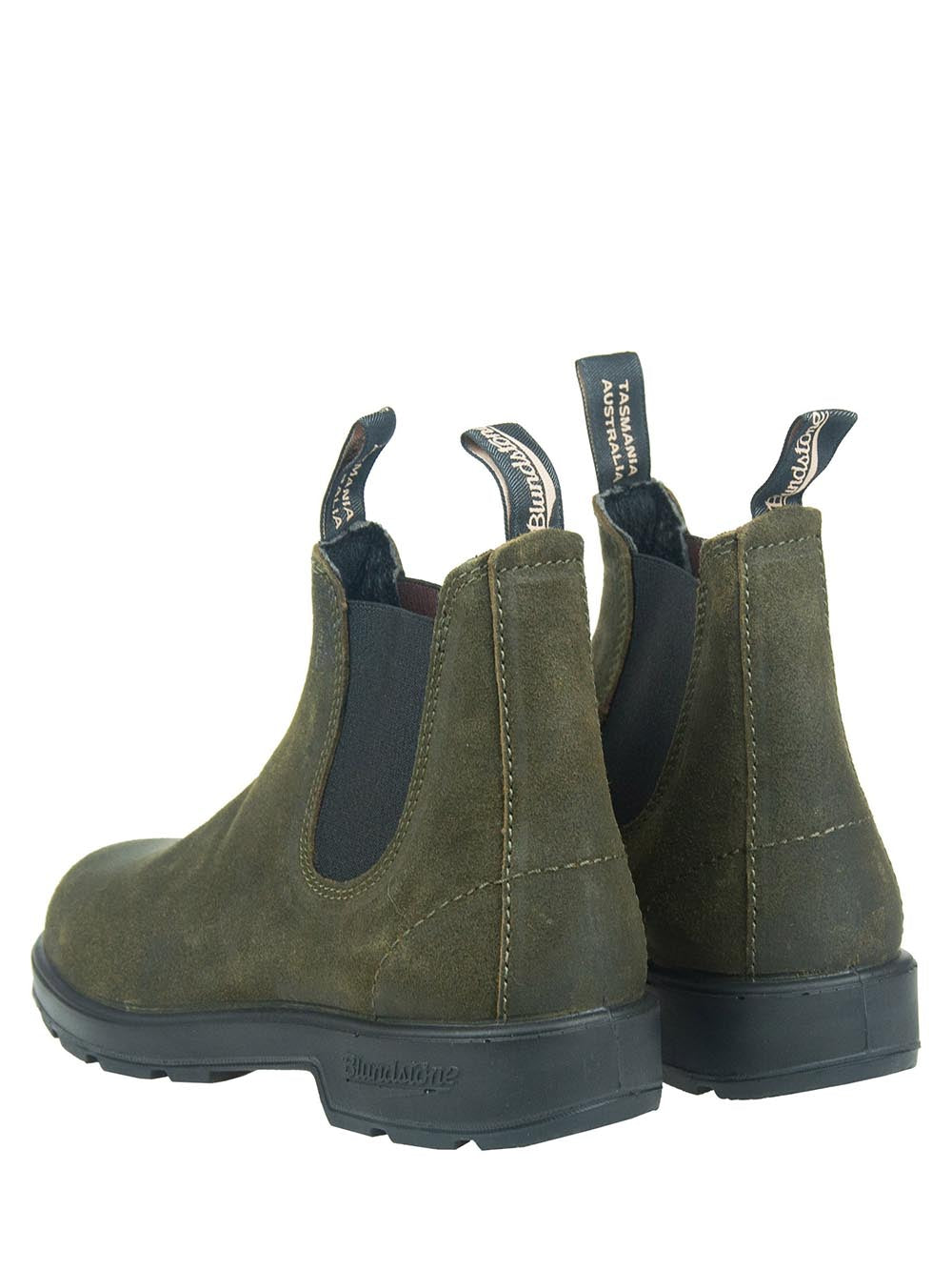DARK OLIVE WAXED SUEDE Blundstone Stivaletti Boot Unisex 1615 Verde