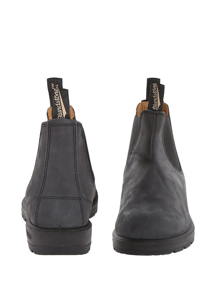 RUSTIC BLACK LEATHER Blundstone Stivaletti Boot Unisex 587 Grigio/nero