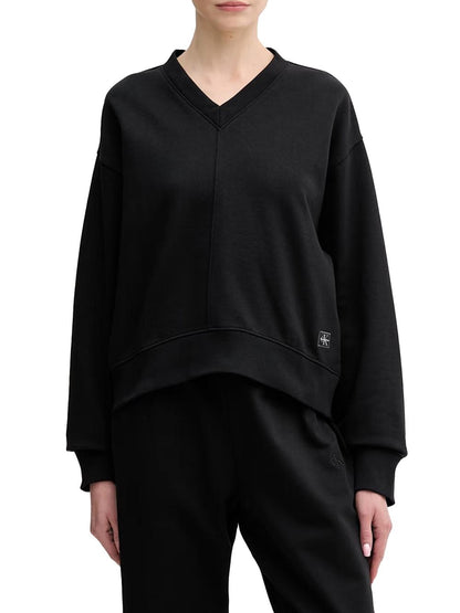 Calvin Klein Jeans Felpa Donna Lv047e237g Nero