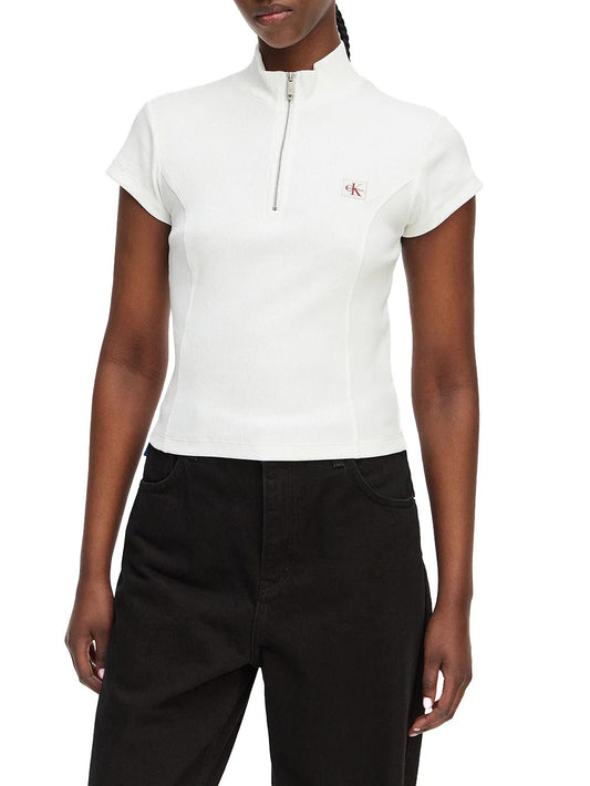Calvin Klein Jeans T-shirt Donna Lv047g240g Bianco