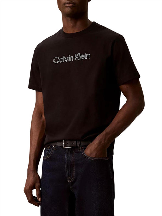Calvin Klein Jeans T-shirt Uomo Lv04lg812g Nero