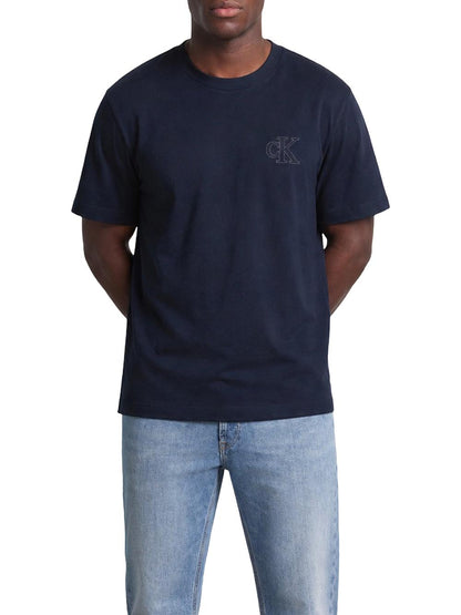 Calvin Klein Jeans T-shirt Uomo Lv04rg220g Blu