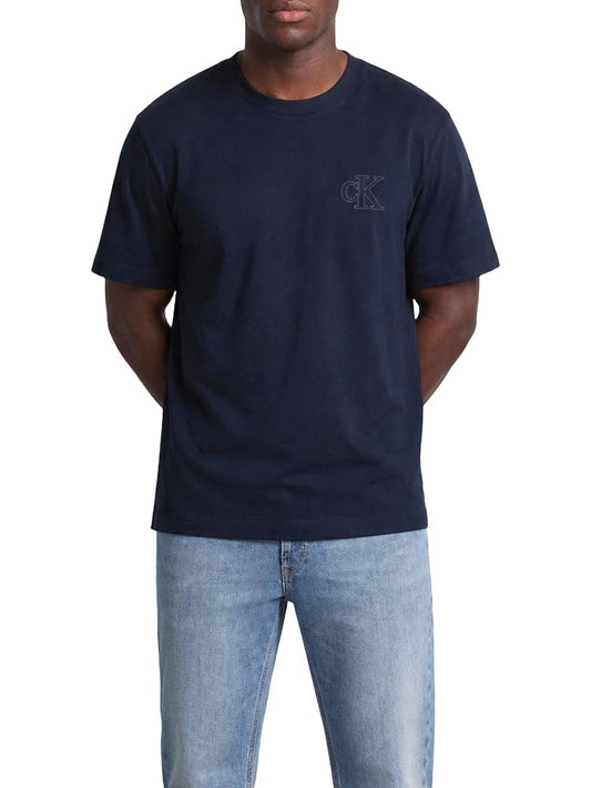Calvin Klein Jeans T-shirt Uomo Lv04rg220g Blu