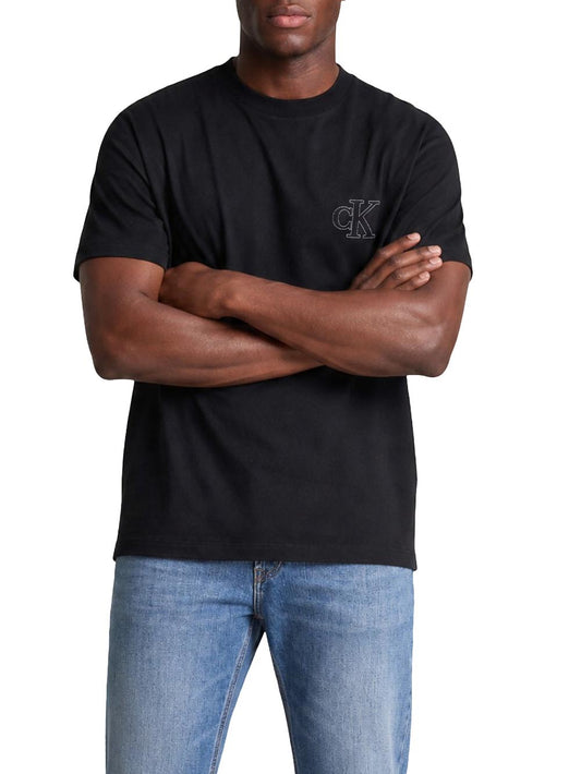Calvin Klein Jeans T-shirt Uomo Lv04rg220g Nero