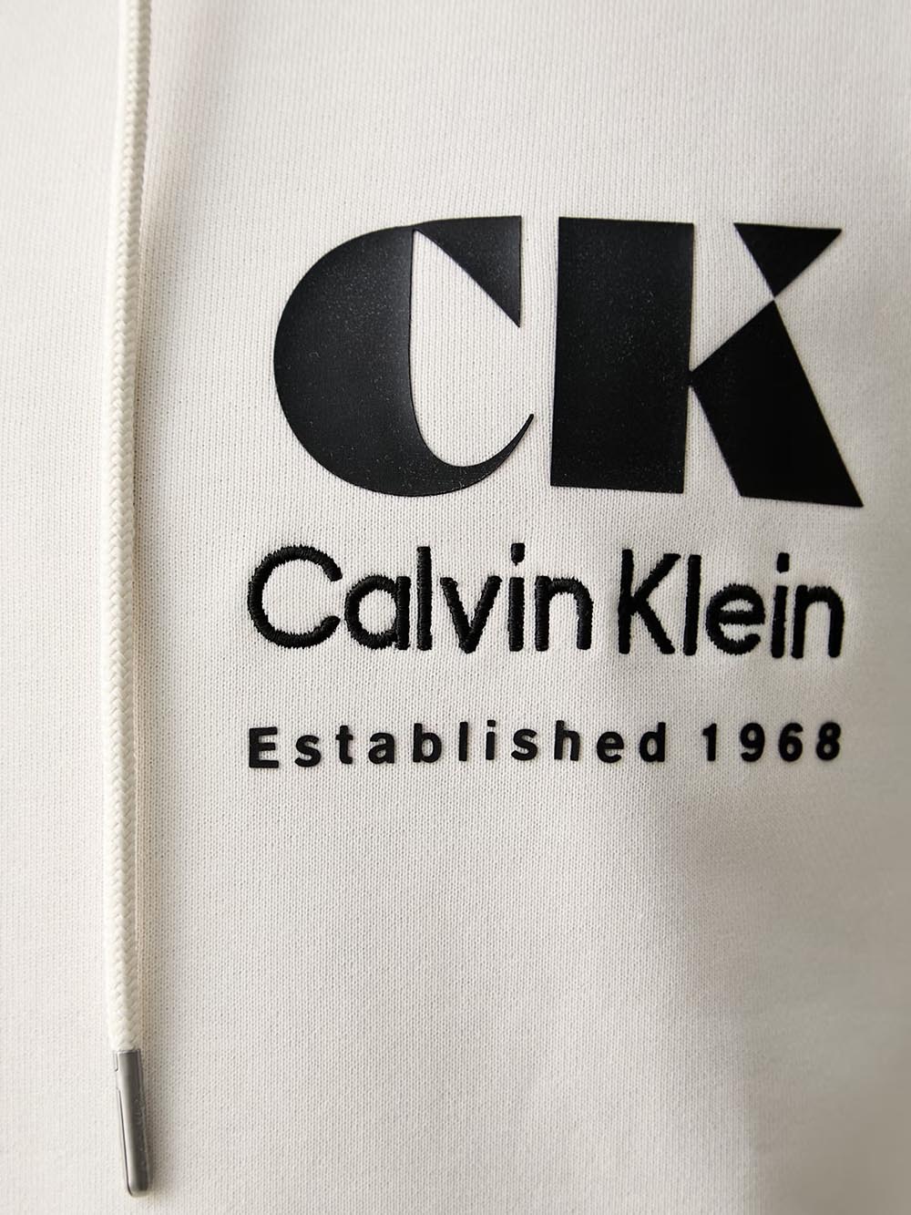 Calvin Klein Jeans Felpa Uomo Lv04rg273g Panna