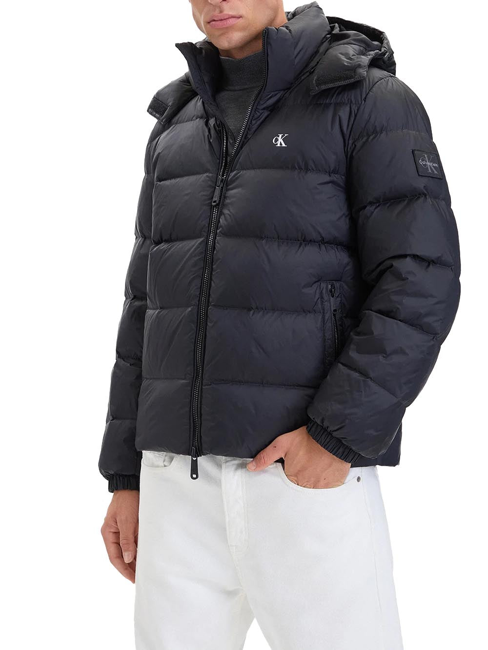 Calvin Klein Jeans Giubbino Uomo Lv04rg515g Nero
