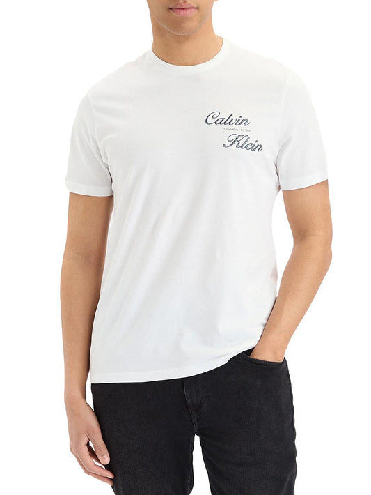 Calvin Klein Jeans T-shirt Uomo Lv04rg804g Bianco