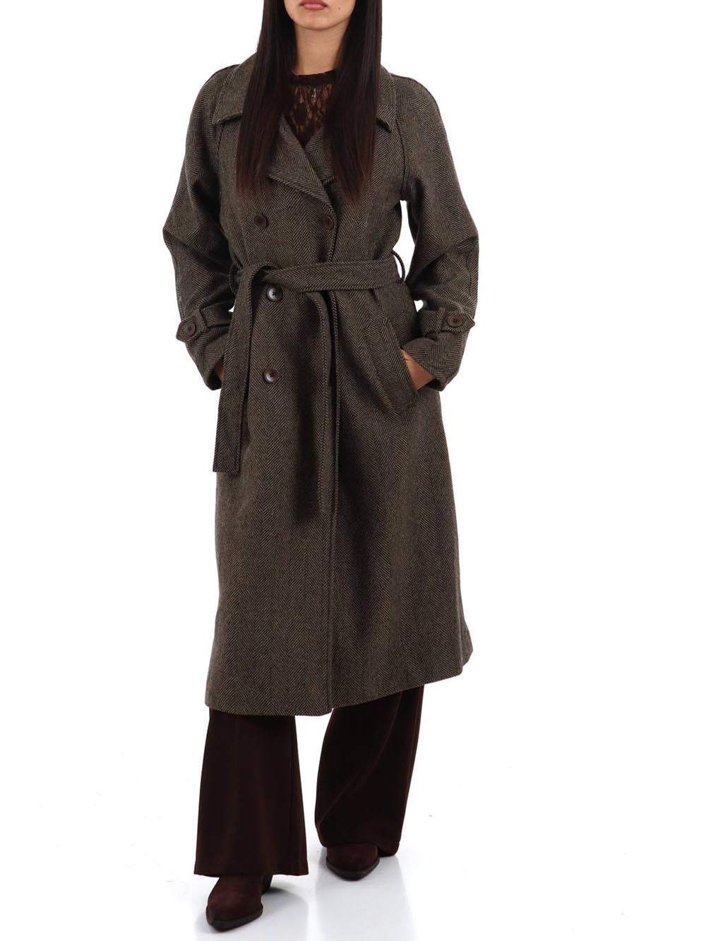 CHORAL Cappotto Donna Sli6cp026278d Moro/beige