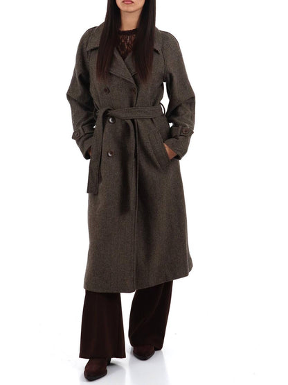 CHORAL Cappotto Donna Sli6cp026278d Moro/beige