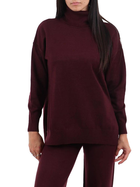 CHORAL Maglia Donna Sli6ml025166d Borgogna