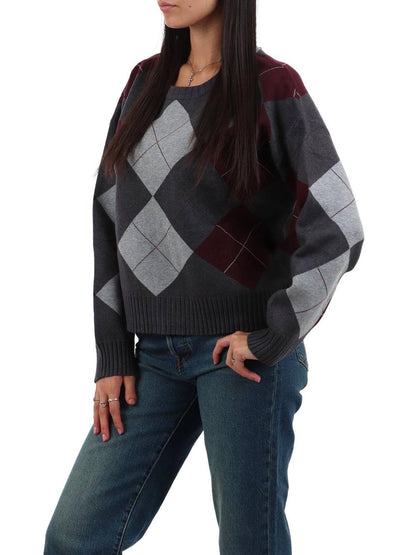 CHORAL Maglia Donna Sli6ml26238vd Grigio borgogna